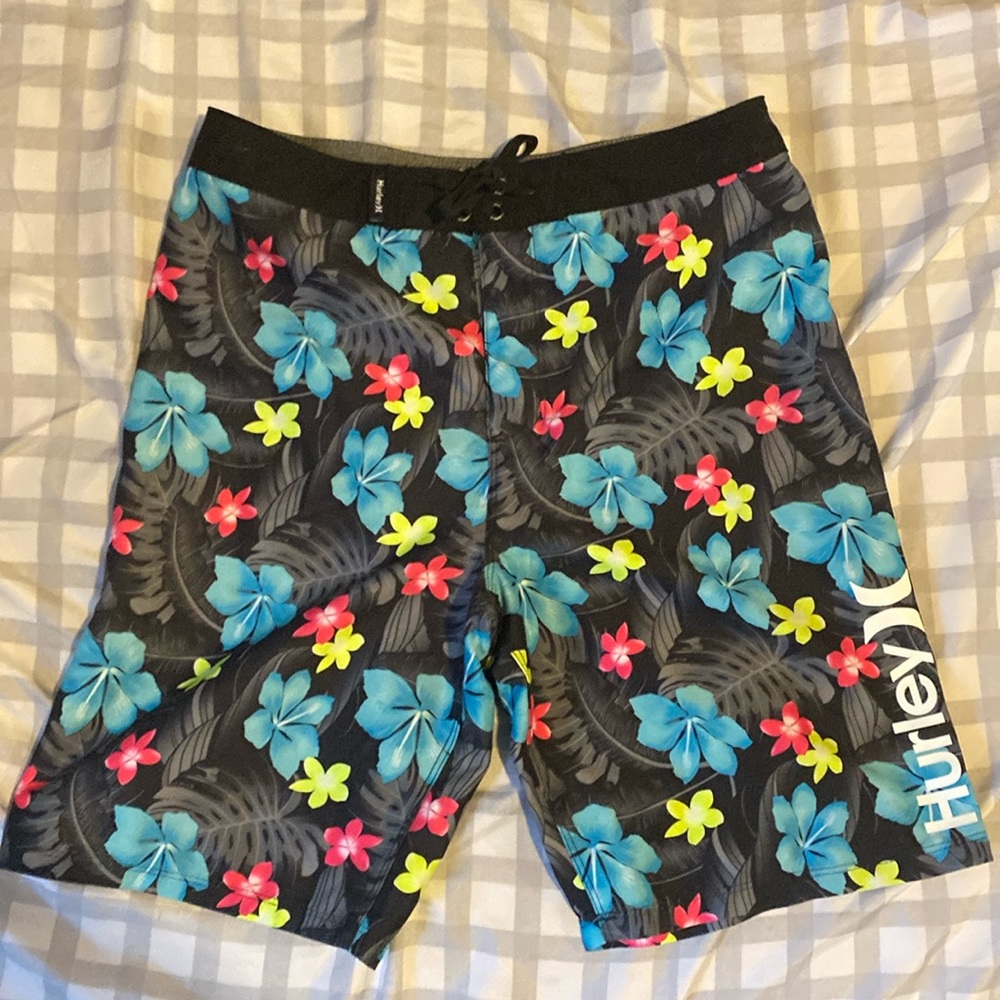 hurley kids swim trunks